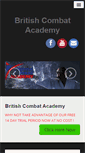 Mobile Screenshot of britishcombatacademy.co.uk